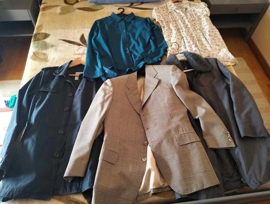 Lote cerca de 15 peças roupa homem e senhora usada