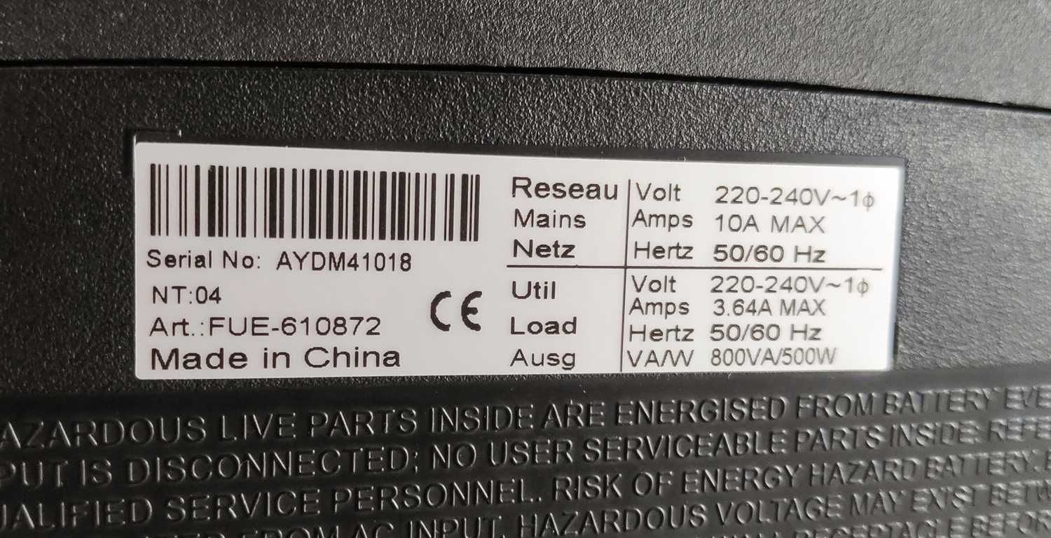 EATON Protection Station 800 VA – Bateria nova!!!