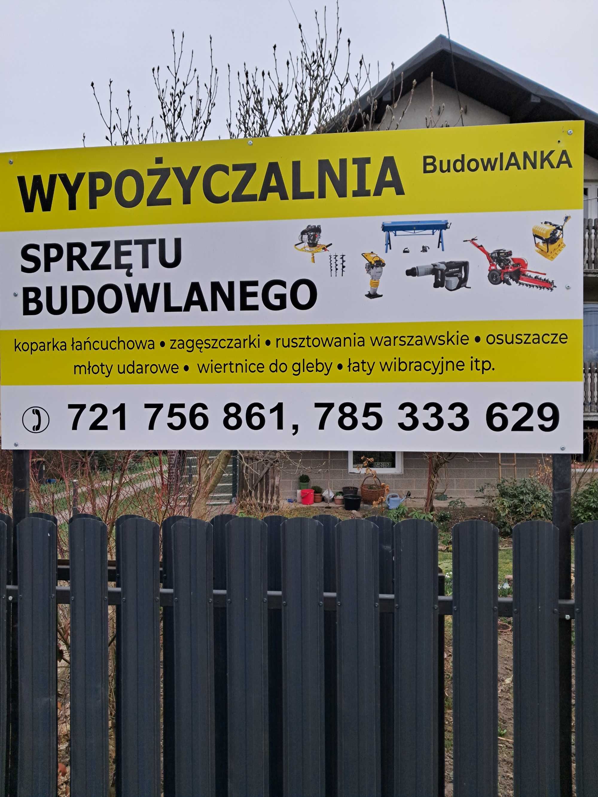 Wypożyczalnia sprzętów budowlanych