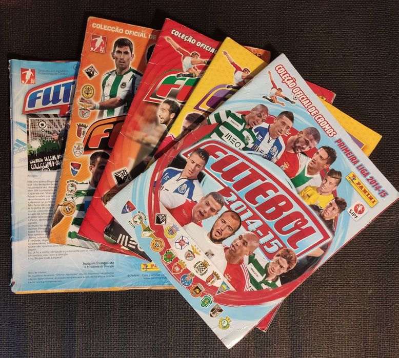 Cadernetas de futebol Euro 88, Liga Portuguesa, Fifa, Champions, etc