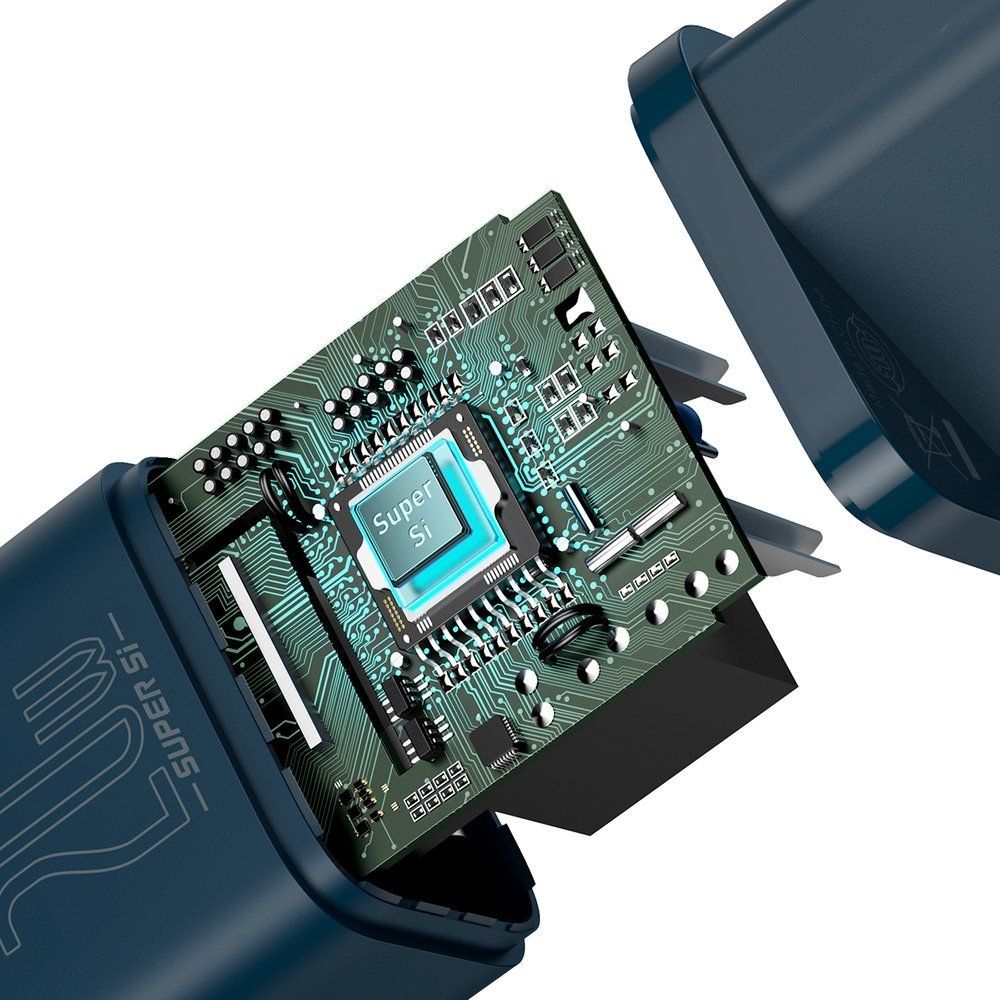 super si 1c szybka ładowarka usb-c 20w power delivery niebieski