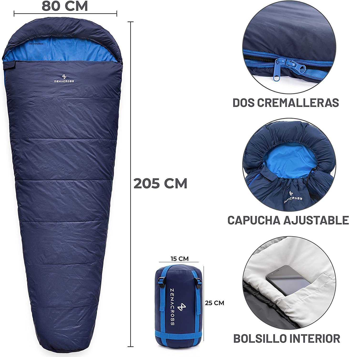 Saco de dormir, impermeável para caminhadas, acampamentos