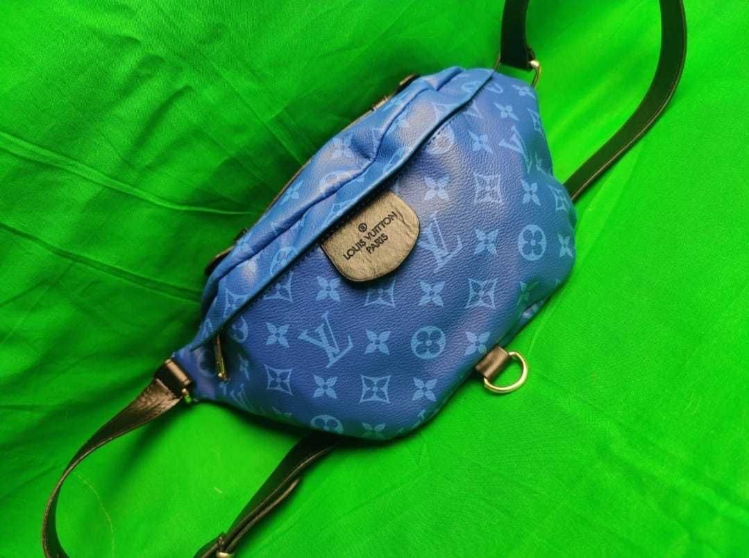 Nerka saszetka niebieska unisex louis vuitton nerki lv hit
