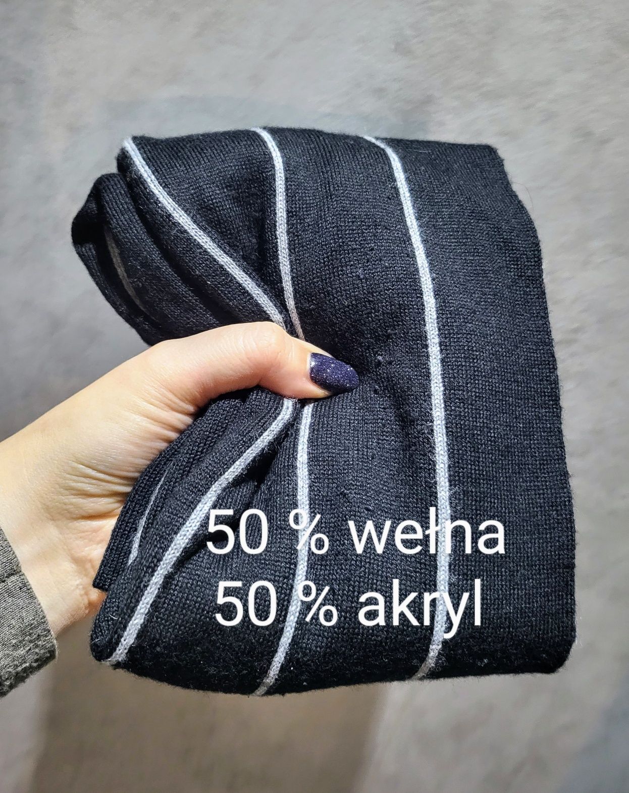 Szalik w paski unisex sisley Wełna 50%