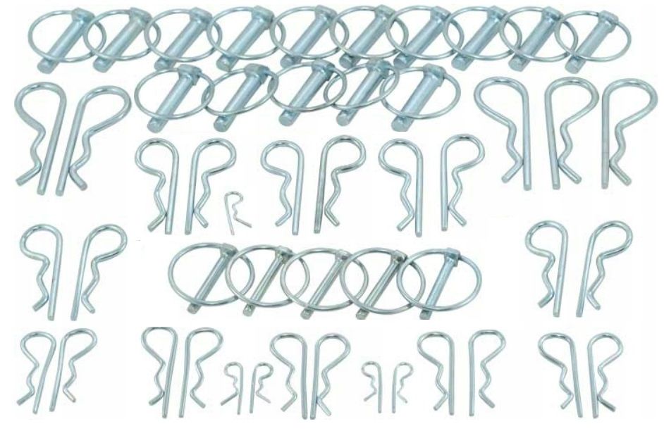 Zestaw Zawleczek Przetyczek Rolniczych 50Szt