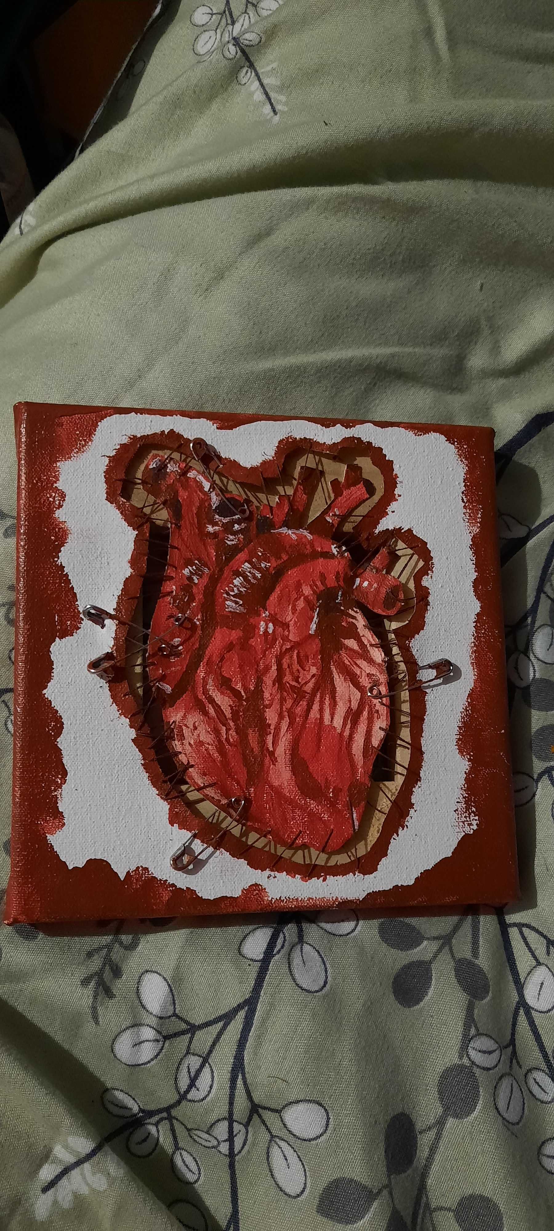 Картина "Криваве сердце: Біль моя" авторська робота