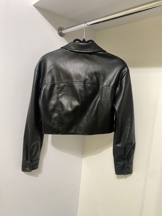 Укорочений шкіряний піджак NewYorker