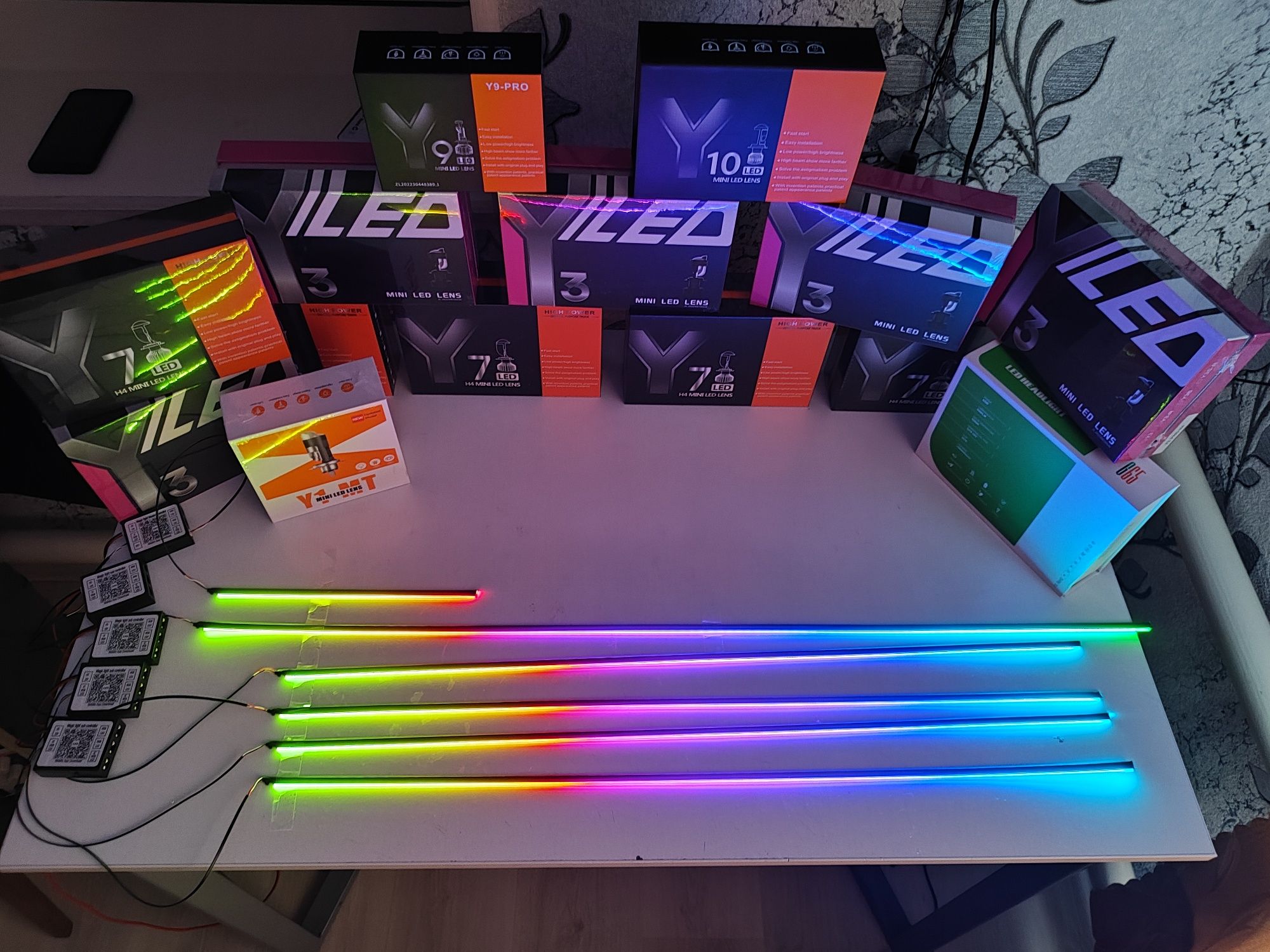 Премиум Контурна підсвітка авто 6в1 / 18в1та22в1 Ambient Light LED RGB