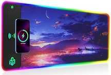 Podkładka Gim Rgb Xxl 10W Qi Led 800X300 Gaming Z Ładowaniem