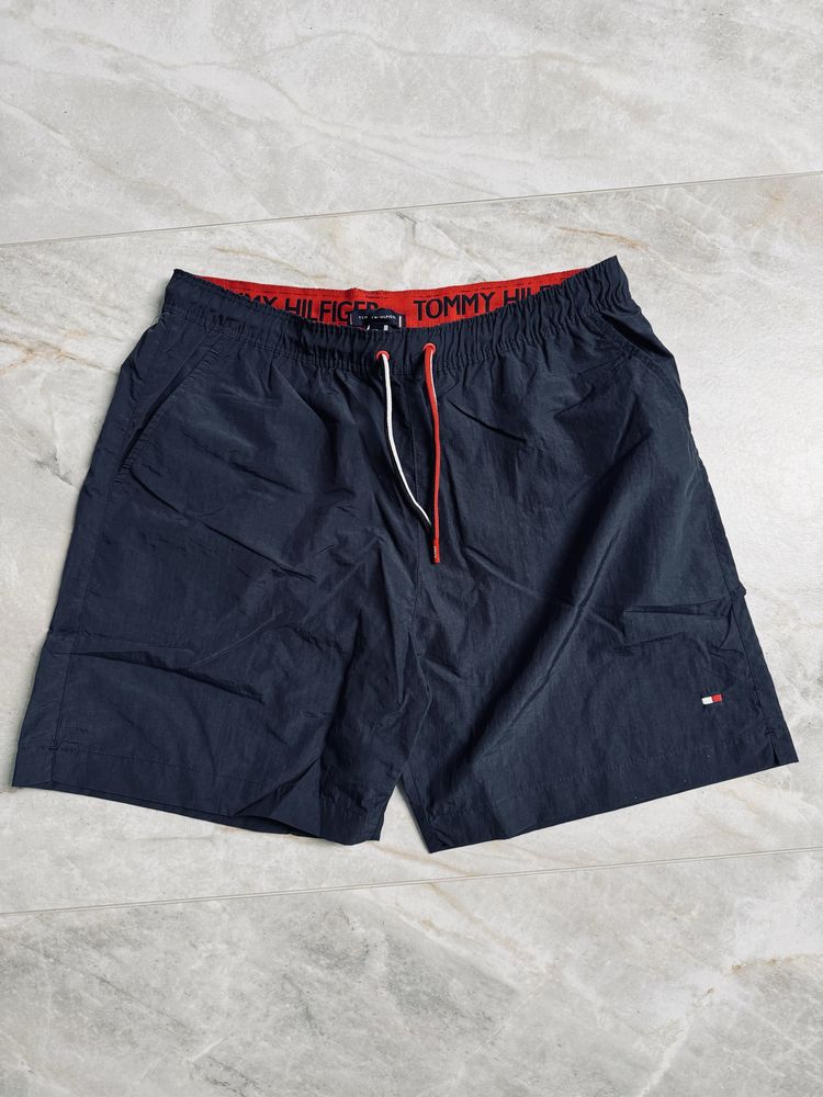 Granatowe męskie szorty Tommy Hilfiger r. XXL szybkoschnące