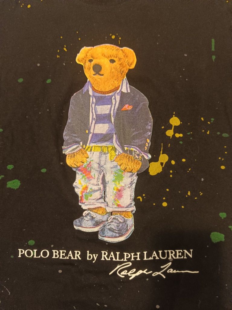 T shery męski Polo by Ralph Lauren z misiem rozmiar L stan idealny