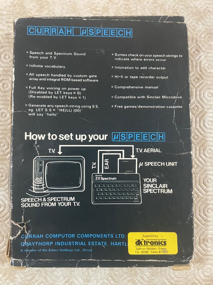 Zx spectrum joystick e software