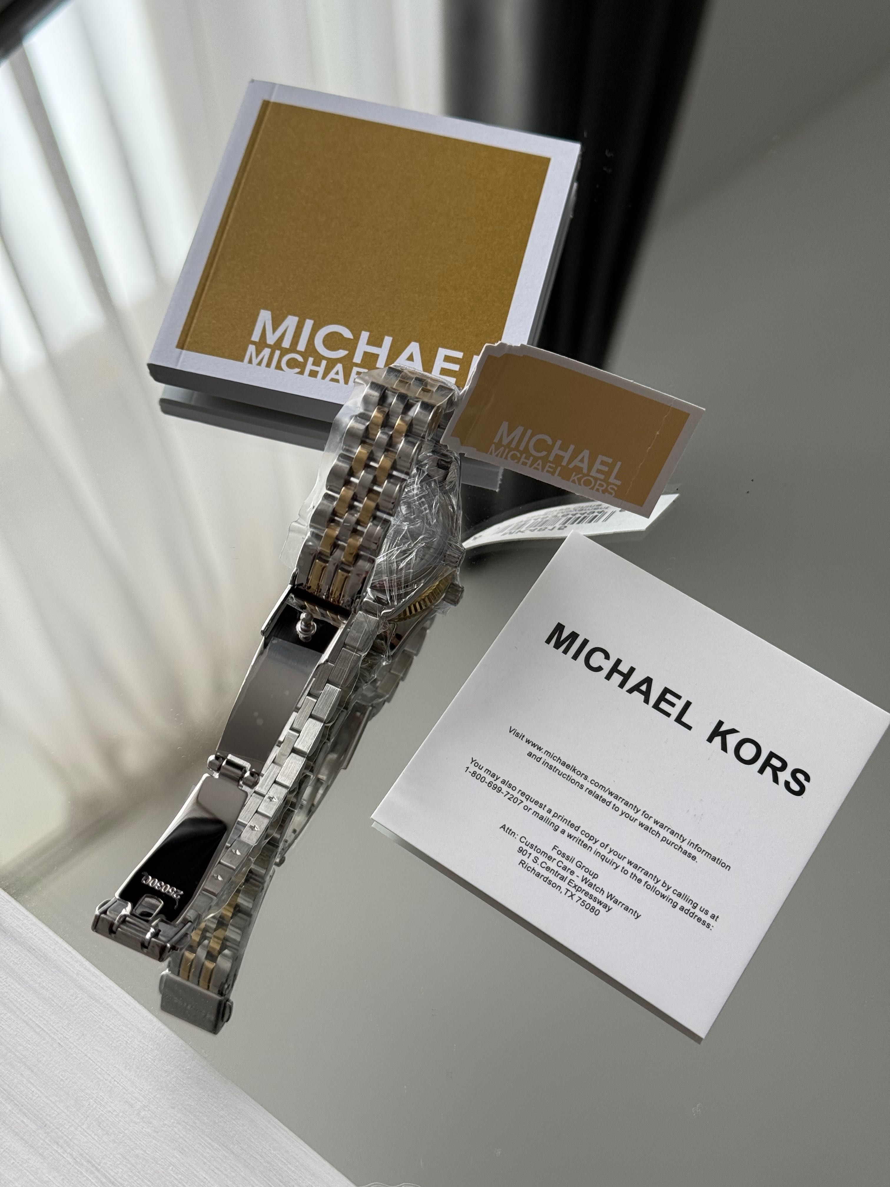 Годинник жіночий срібно золотий Michael Kors MK4815 женские часы