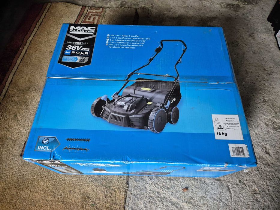 Aerator wertykulator akumulatorowy MacAllister 36 V