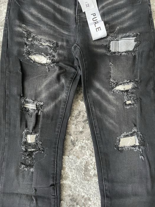 Джинси Purple Brand slim-fit black