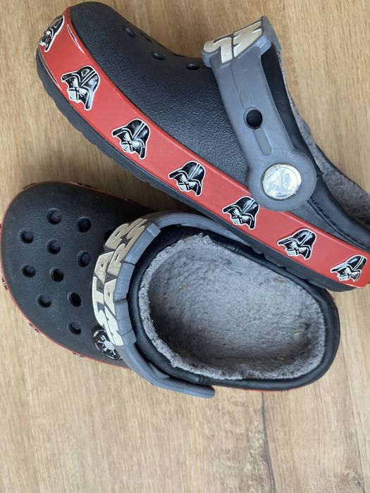 Тапки шльопанці сабо дитячі Утеплені с9 Crocs Крокс 26р15.5см StarWars