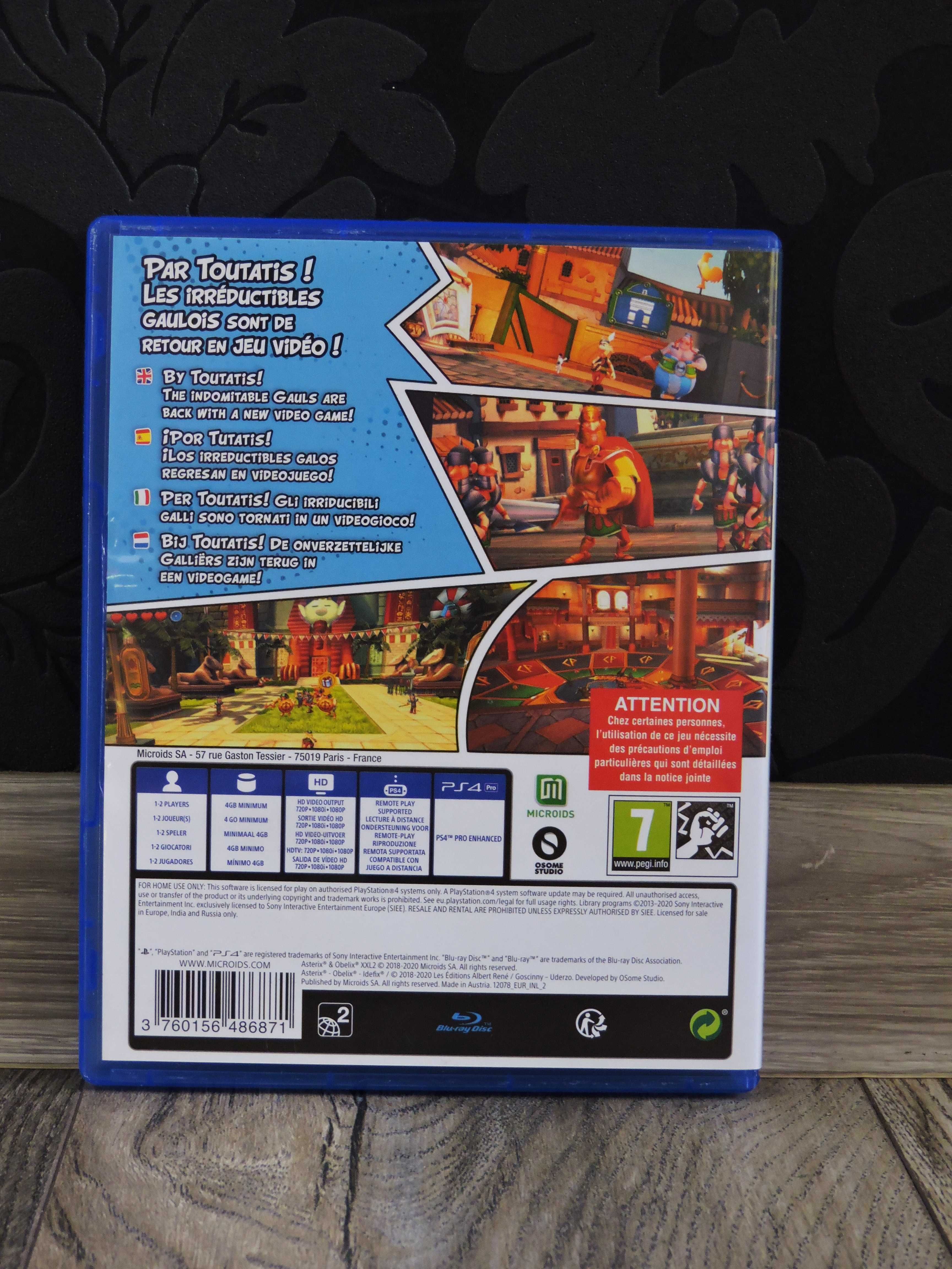 Ps4  Gra asterix obelix xxl2 jak Nowa