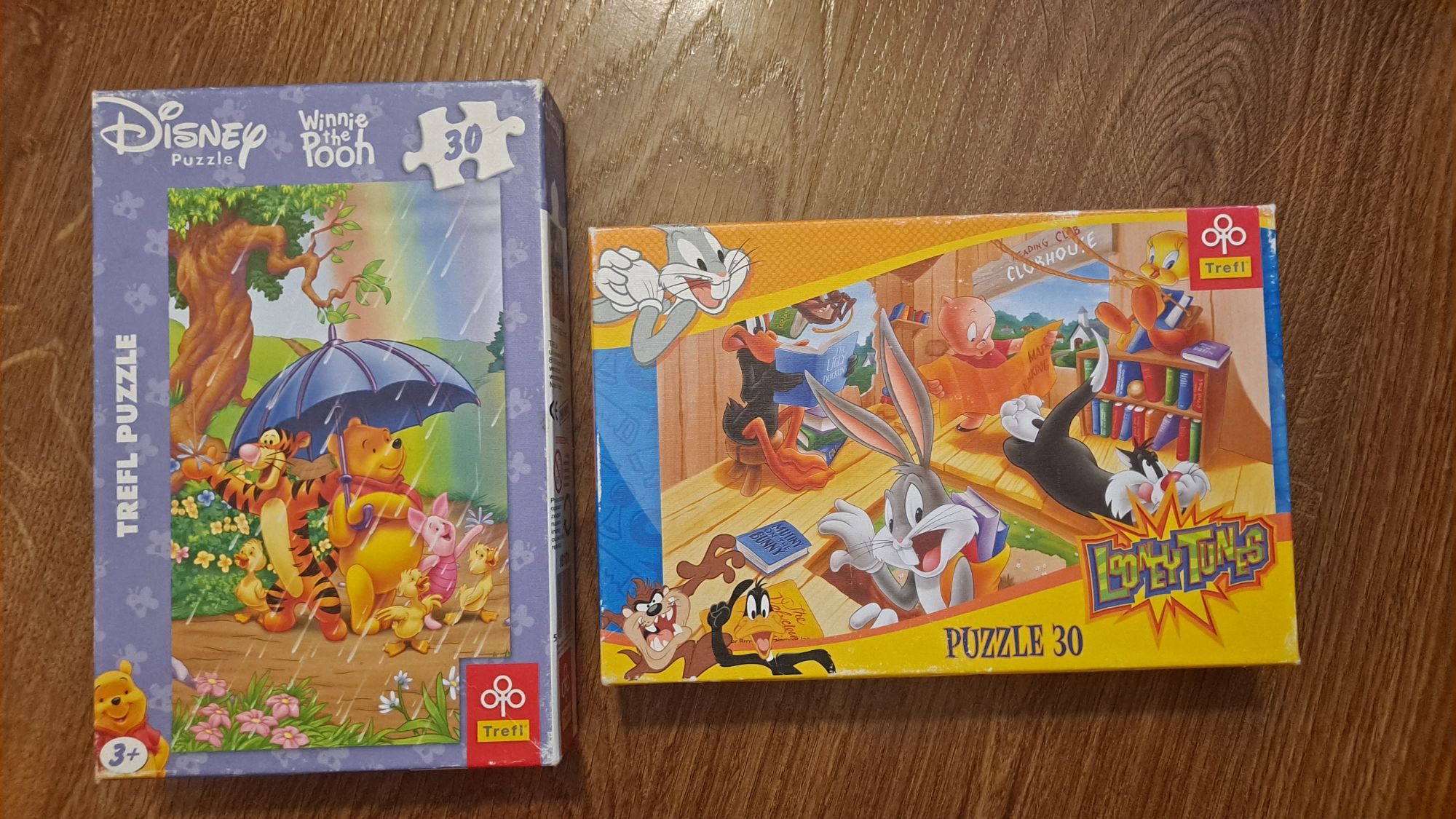 Puzzle Trefl  30 elementów Kubuś Puchatek Królik Bugs
