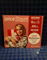 Стартовый пакет Vodafone Joice Start 4G 15Гб+2Гб.