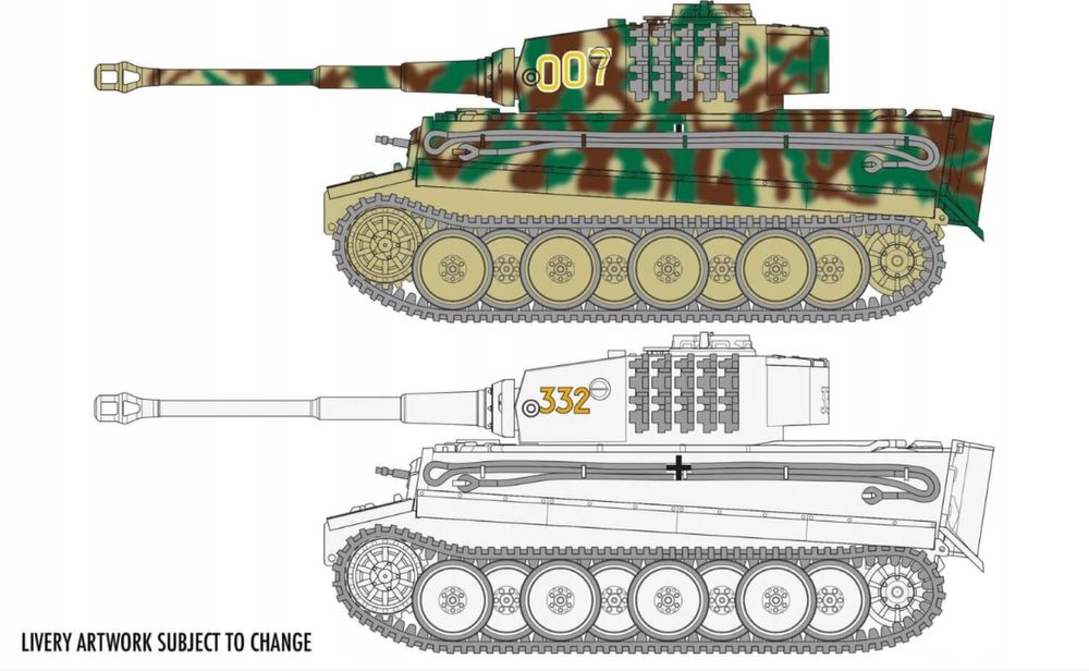 Airfix A02342 model Czołg Tiger I (Tygrys) 1:72