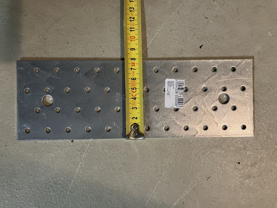 Łącznik płaski ciesielski perforowany ocynk 240x80X2mm