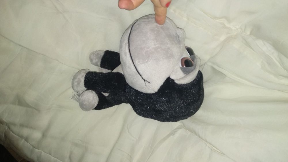 игрушка обезьяна крутая крупная глазастик черная крупная голова