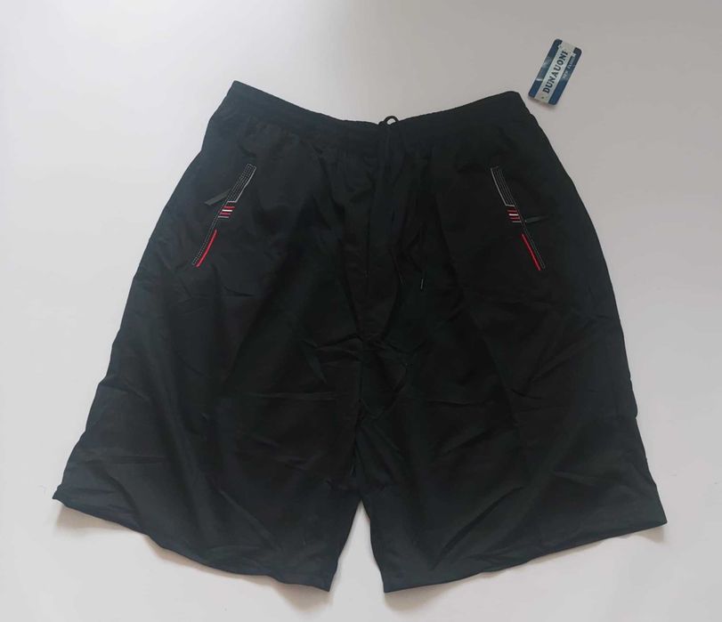 Spodenki męskie dresowe bawełna Dunauone Y-6716 kieszenie r 7XL- 140cm