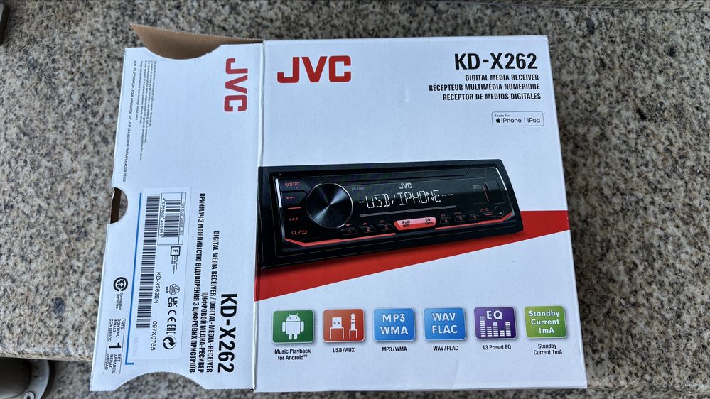 Auto Radio JVC KD-X262
