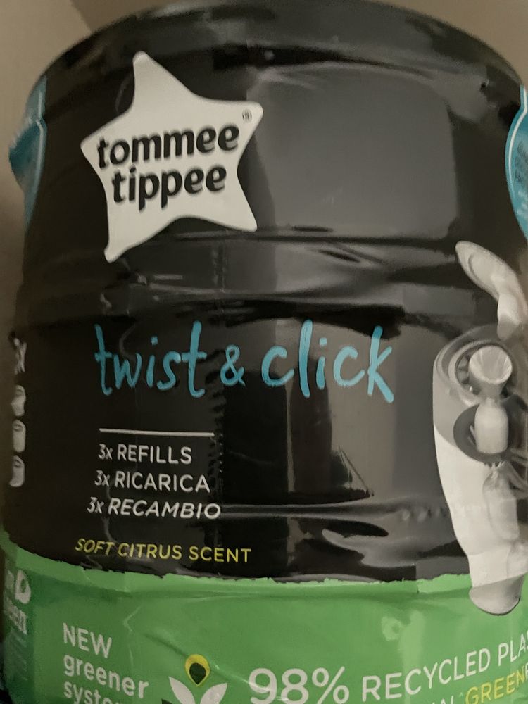 Deposito para frladas , anti cheiro, TOMMEE TIPPEE azul + 9 recargas