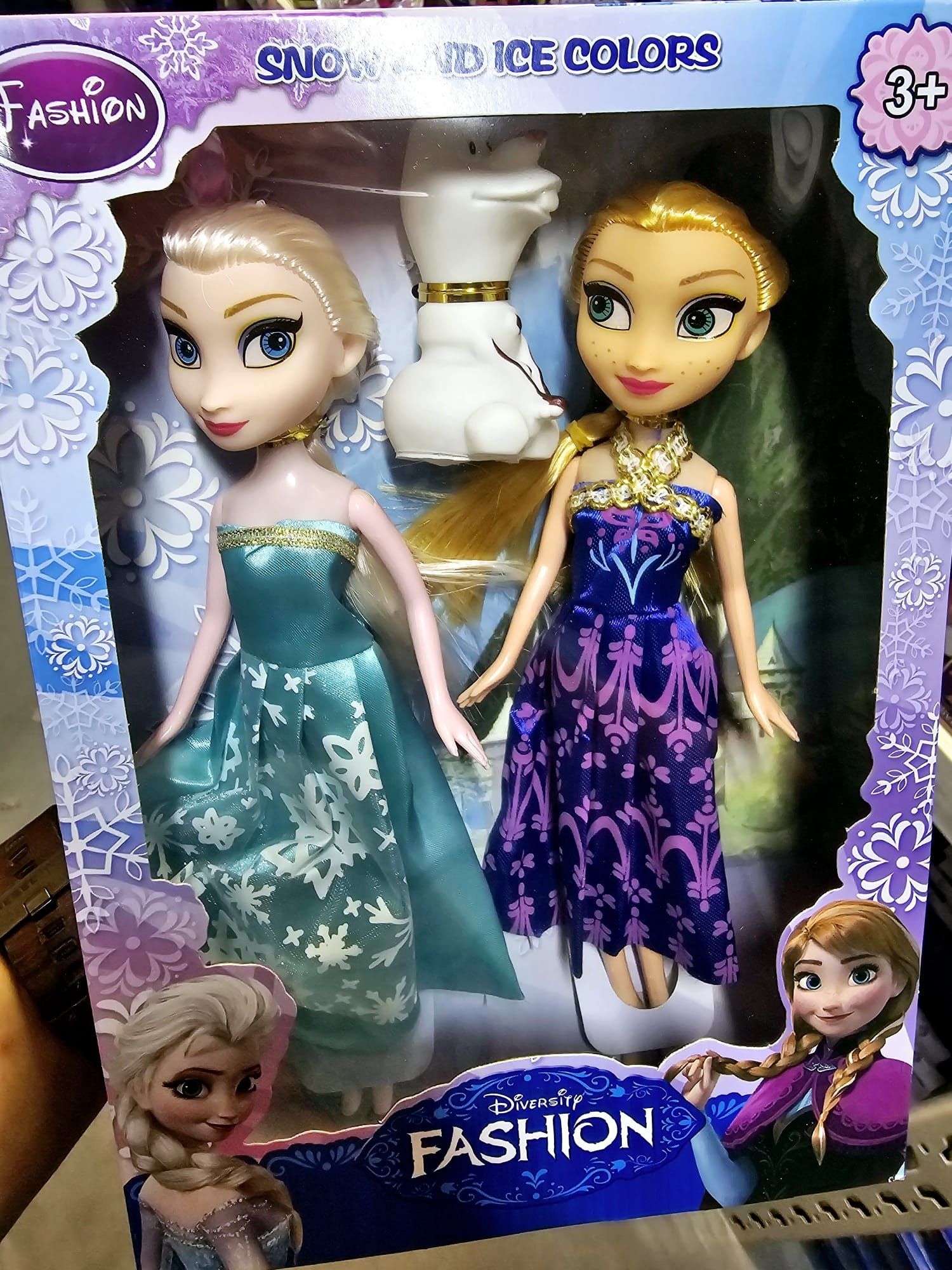 Nowy zestaw lalek z bajki Frozen Kraina Lodu - zabawki