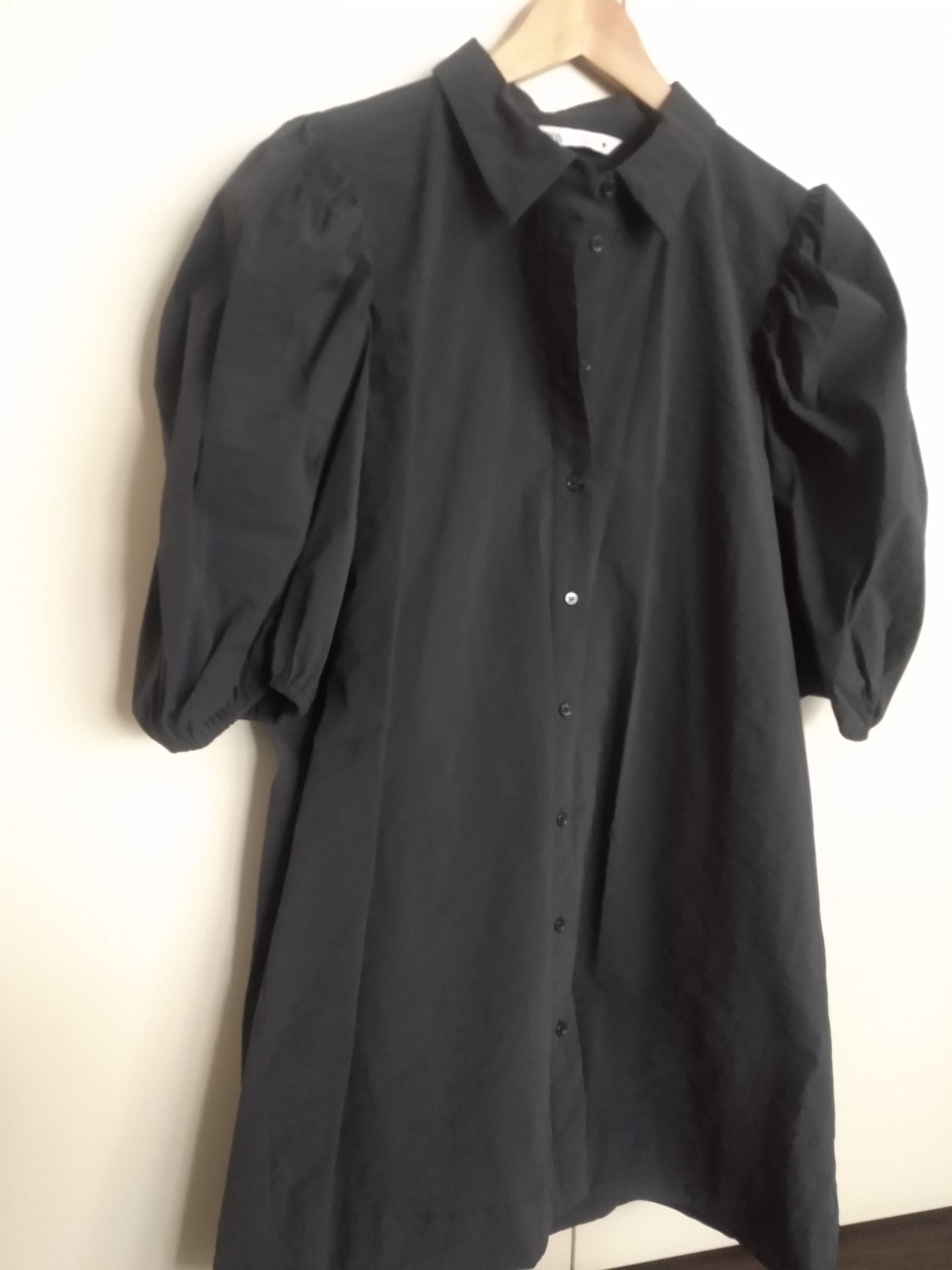 Sukienka mini z bufiastymi rękawami, Zara, 38-40