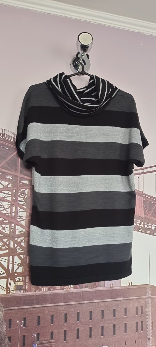 Jak nowy sweter sweterek w paski z błyszczącą nitką C&A L/xl 40/42