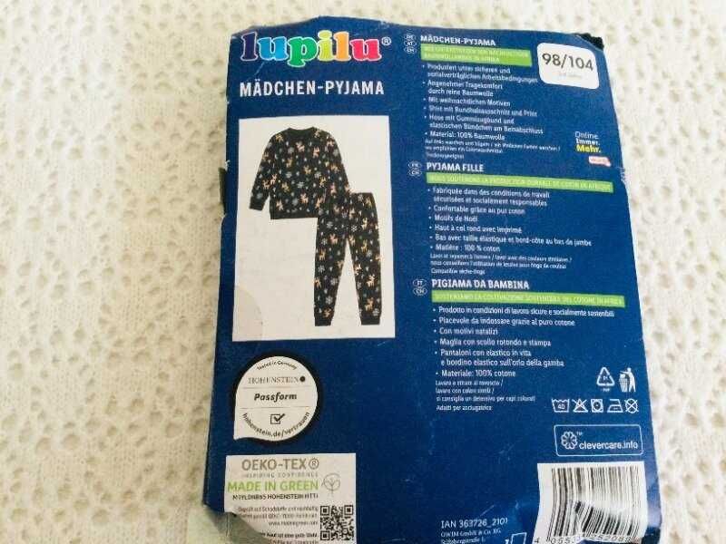 98-104 Німеччина Lupilu! Новорічна Піжама з Оленями нова