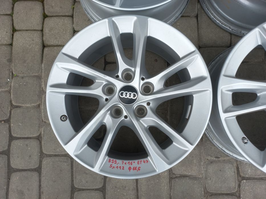 Felgi aluminiowe 16" 5x112 do Audi, VW, Skoda