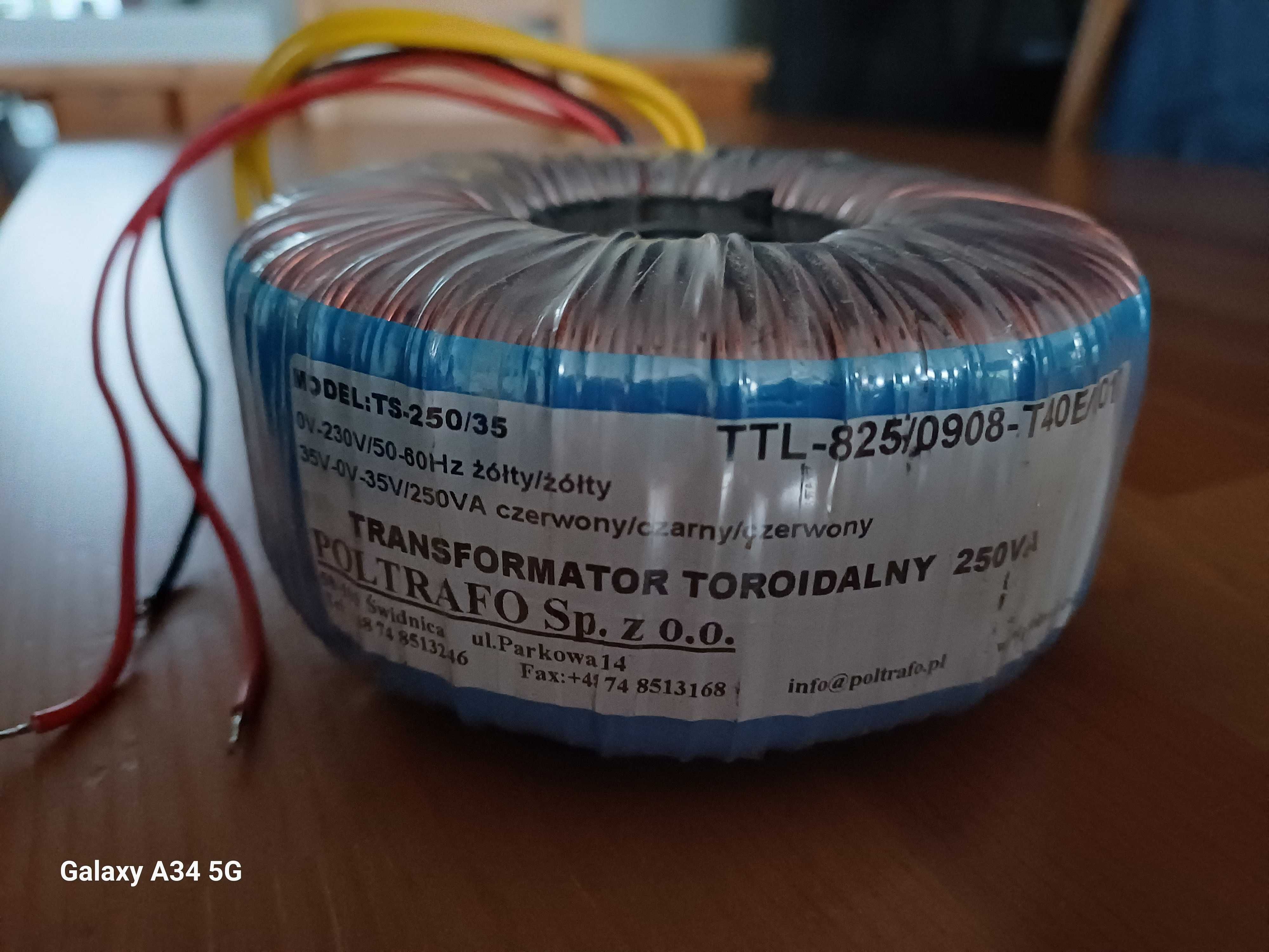 Transformator toroidalny 250VA 2x35V