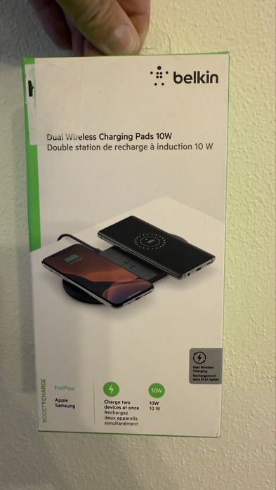 Carregador Wireless Belkin 10 - Duplo com LED