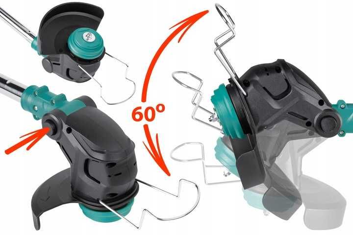 PODKASZARKA KOSA Akumulatorowa 3000W 2 Bateria Zestaw 24V kosiarka