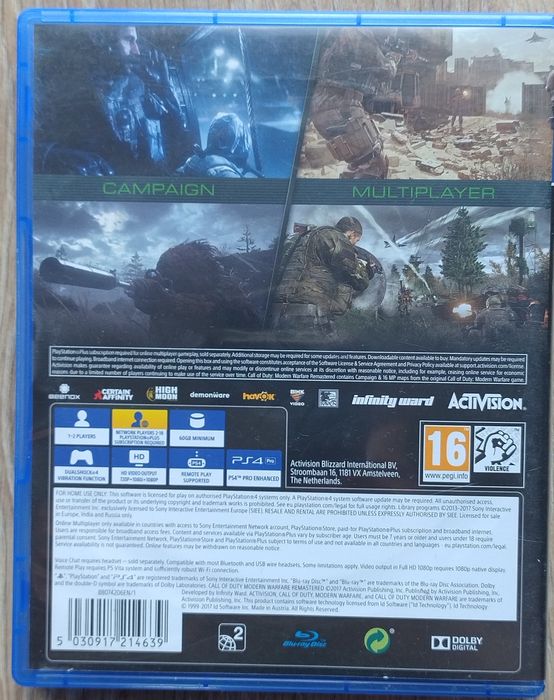 Call of Duty Modern Warfare Remastered na konsolę PS4