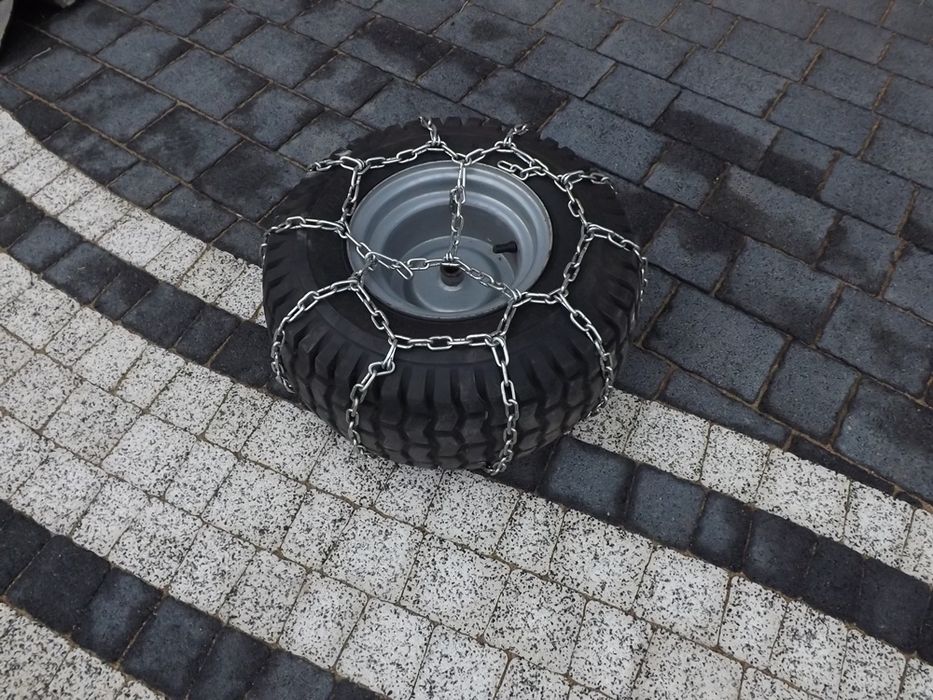 Łańcuchy na koła do traktorka kosiarki quada