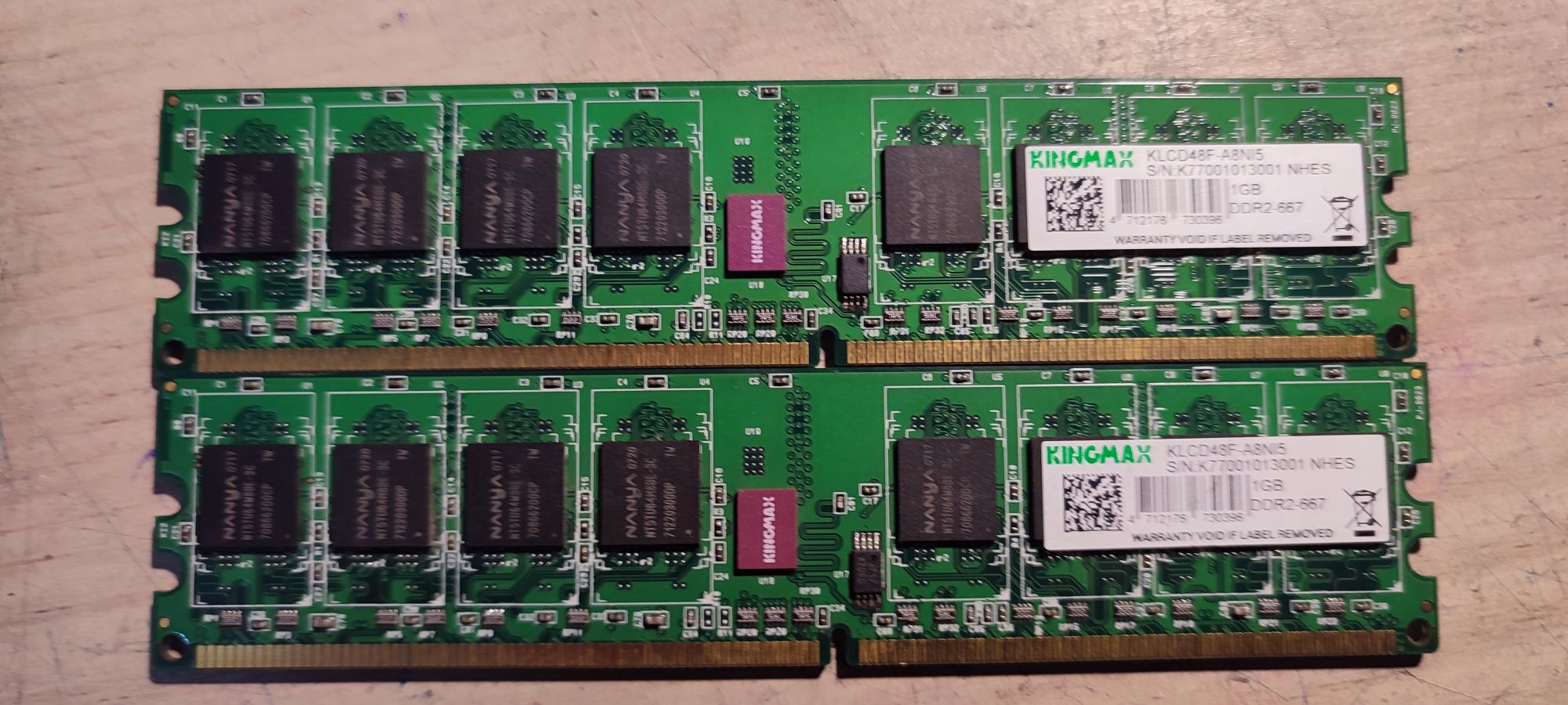 Ddr2 по 1g две плашки