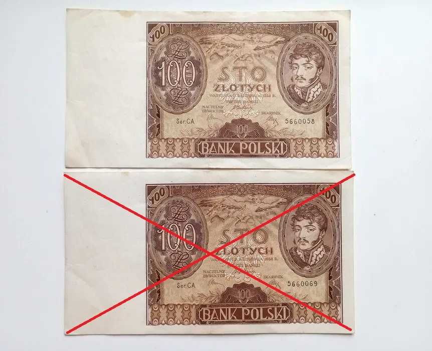 100 zł  1934  - CA -