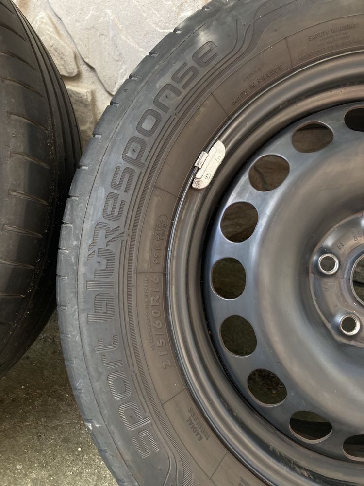 Комплект оригінальних колес VAG Dunlop Sport Blue Response r16