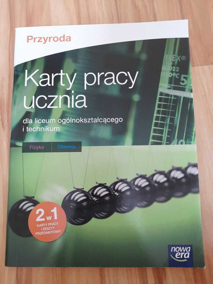 Karty pracy przyroda. Fizyka i Chemia. Nowa Era