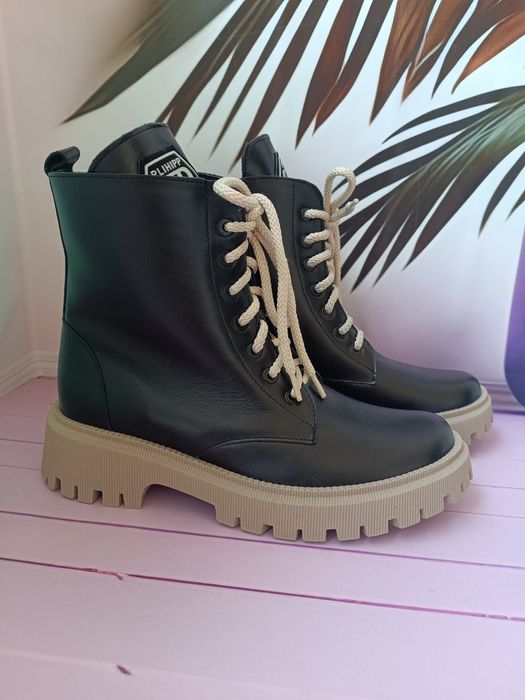 Жіночі шкіряні зимові черевики розміри з 36 по 41