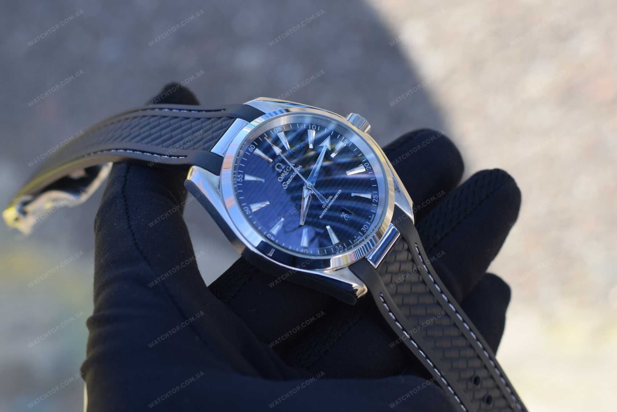 Часы Omega Seamaster Aqua Terra Silver Black Омега