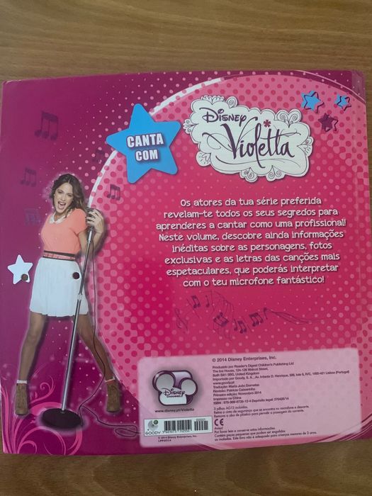 Livro e Microfone da Violetta
