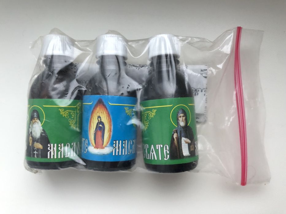 Новое святое масло из почаевской лавры