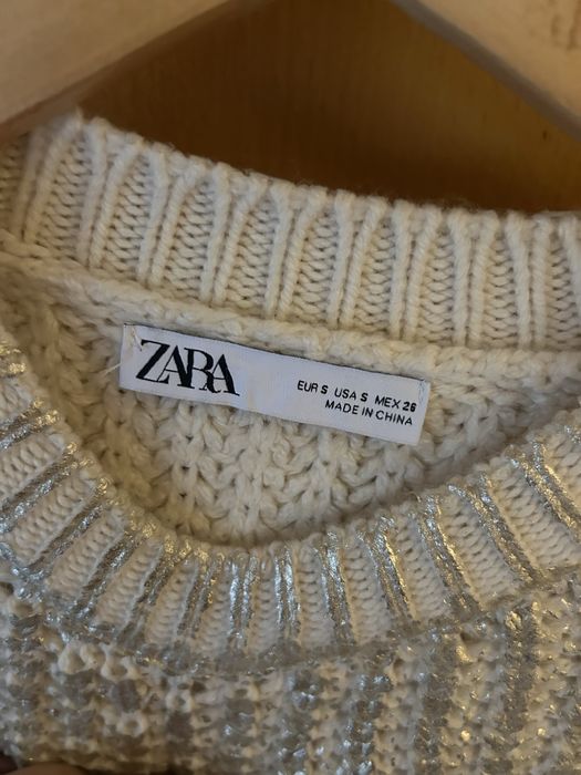 Camisola malha metalizada Zara