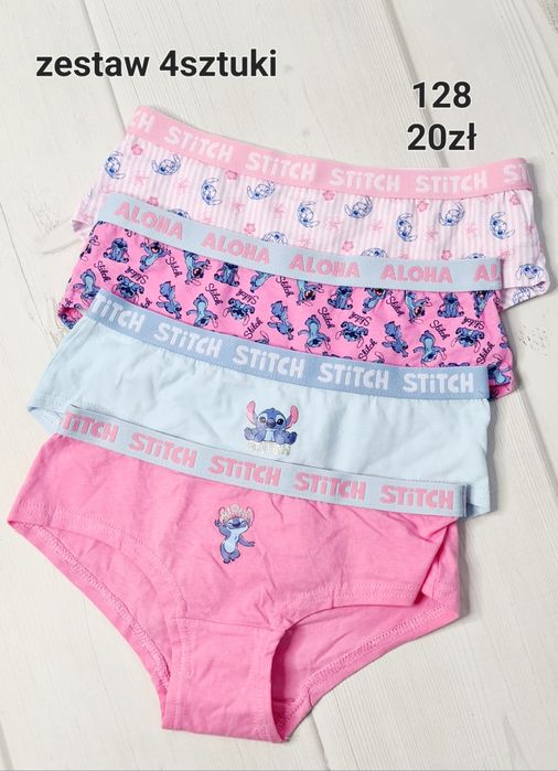 4sztuki majtki dziewczęce Stitch 128