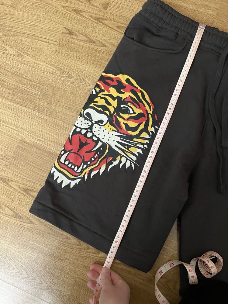 Ed hardy spodenki , kolor: ciemny brąz